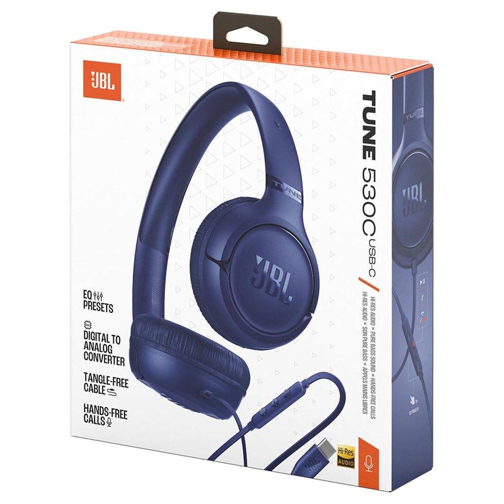 سماعة رأس سلكية تون 530 سي من جي بي ال، JBLT530CBLU - أزرق