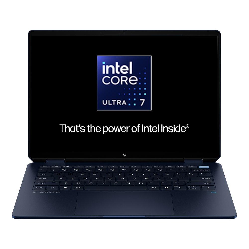 لابتوب أومني بوك الترا فلب اتش بي، معالج إنتل كور الترا 7  -258 في، ذاكرة وصول عشوائي دي دي ار5 سعة 32 جيجابايت، قرص صلب اس اس دي سعة 1 تيرابايت، تقنيةإنتل  ايه ار سي ، شاشة او ال اي دي مقاس 14 بوصة، نظام التشغيل  ويندوز 11 هوم، موديل 14-FH0020NE - أزرق  