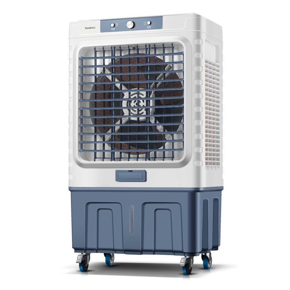 Bonaire Portable Evaporative Air Cooler, 100L Water Tank, 400W, Ventus 100 - White and Blue