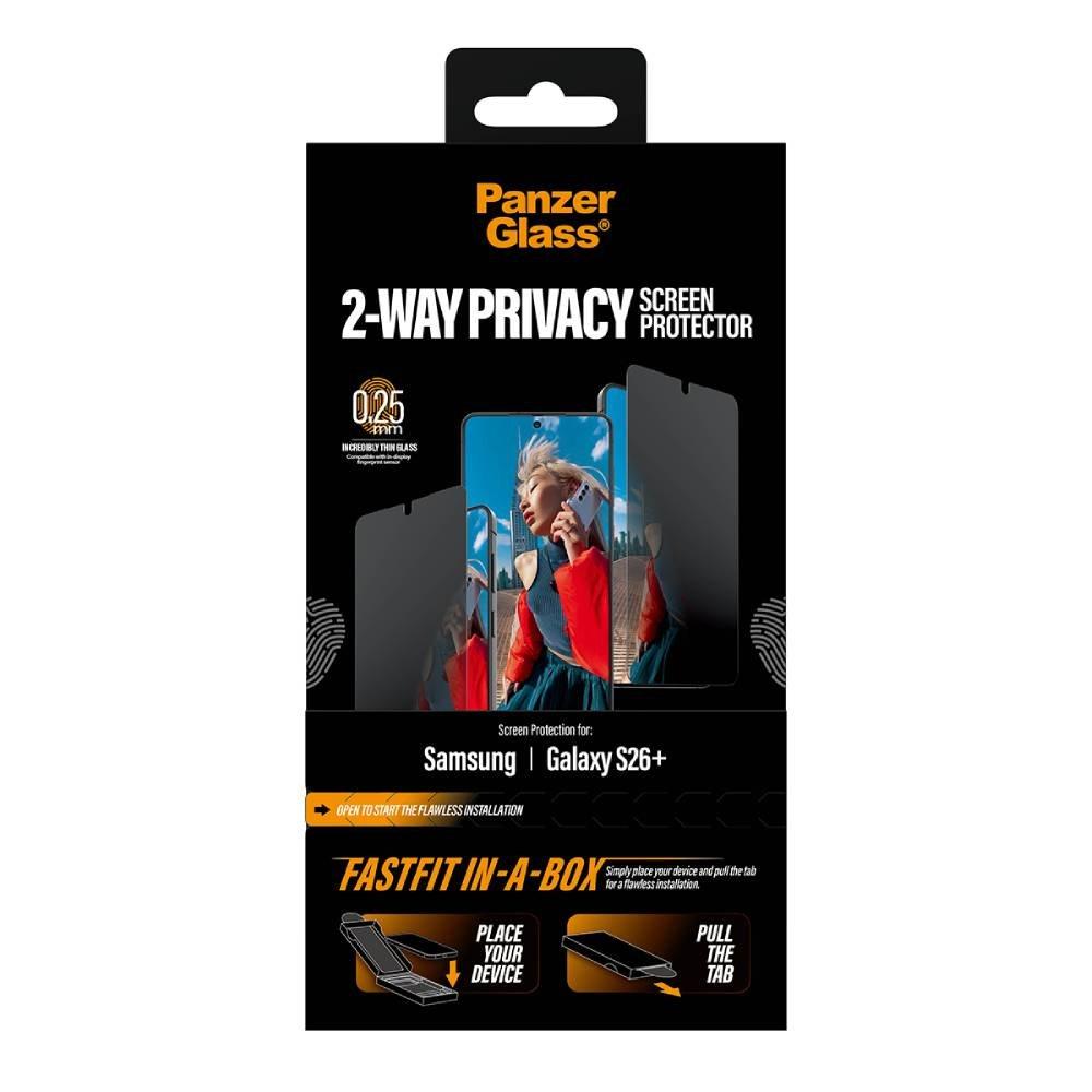 Panzer Glass 2 Ways Privacy Screen Protector, PG20176- Transparent 