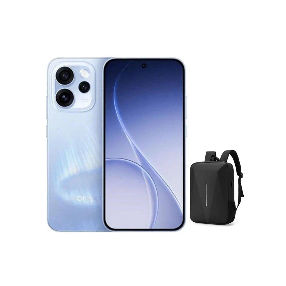 Oppo Reno 15F 5G phone, 6.57-inch screen, 12GB RAM, 512GB storage - Aurora Blue