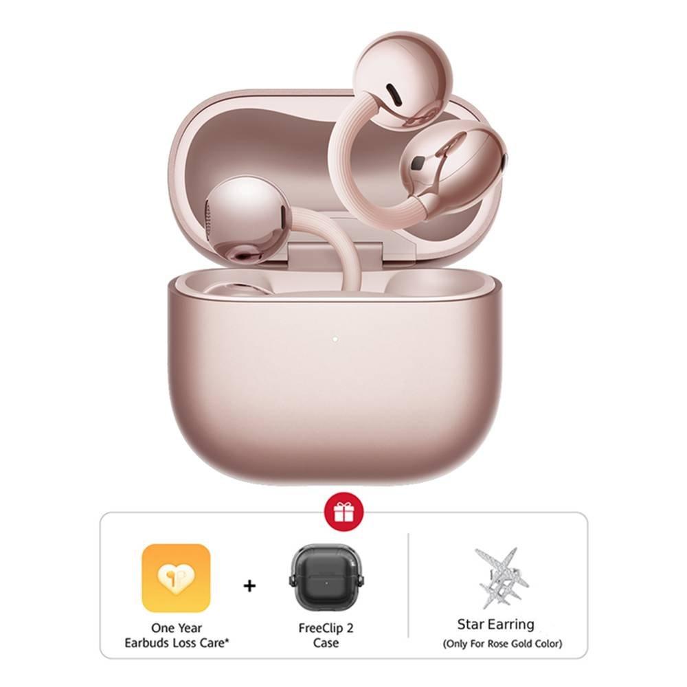 سماعات هواوي فري كليب 2 اللاسلكية – ذهبي وردي