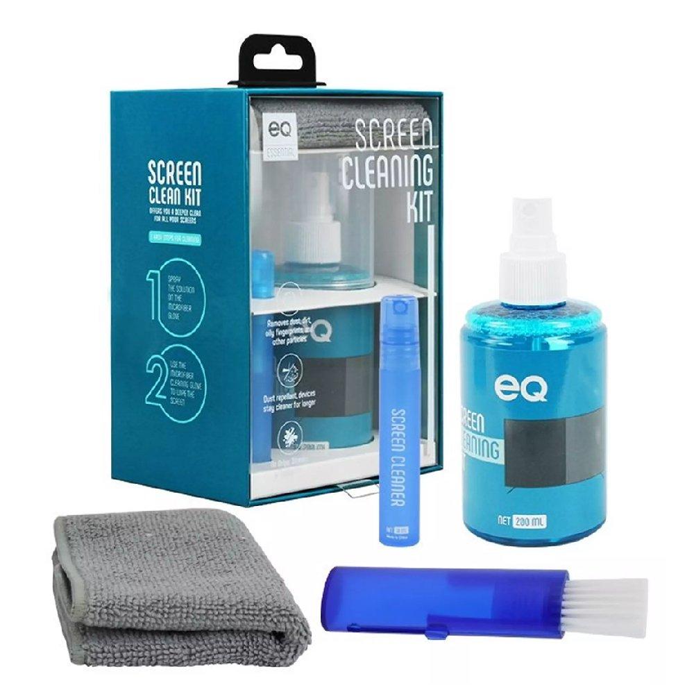 EQ Screen Spray Cleaning Kit + RGB Strip Kit with Wi-Fi and Remote + HDMI Cable, Bundle, EQACCPKG