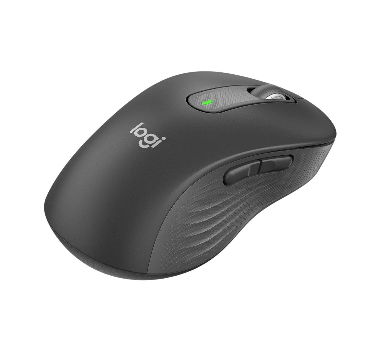 Logitech Signature M650 Wireless Mouse, Left-Handed, 4000 DPI, Optical Sensor - Grey