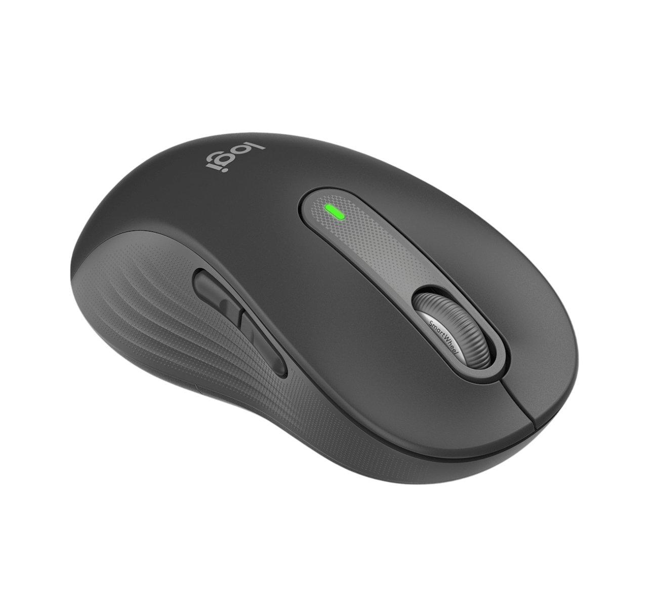 Logitech Signature M650 Wireless Mouse, Left-Handed, 4000 DPI, Optical Sensor - Grey
