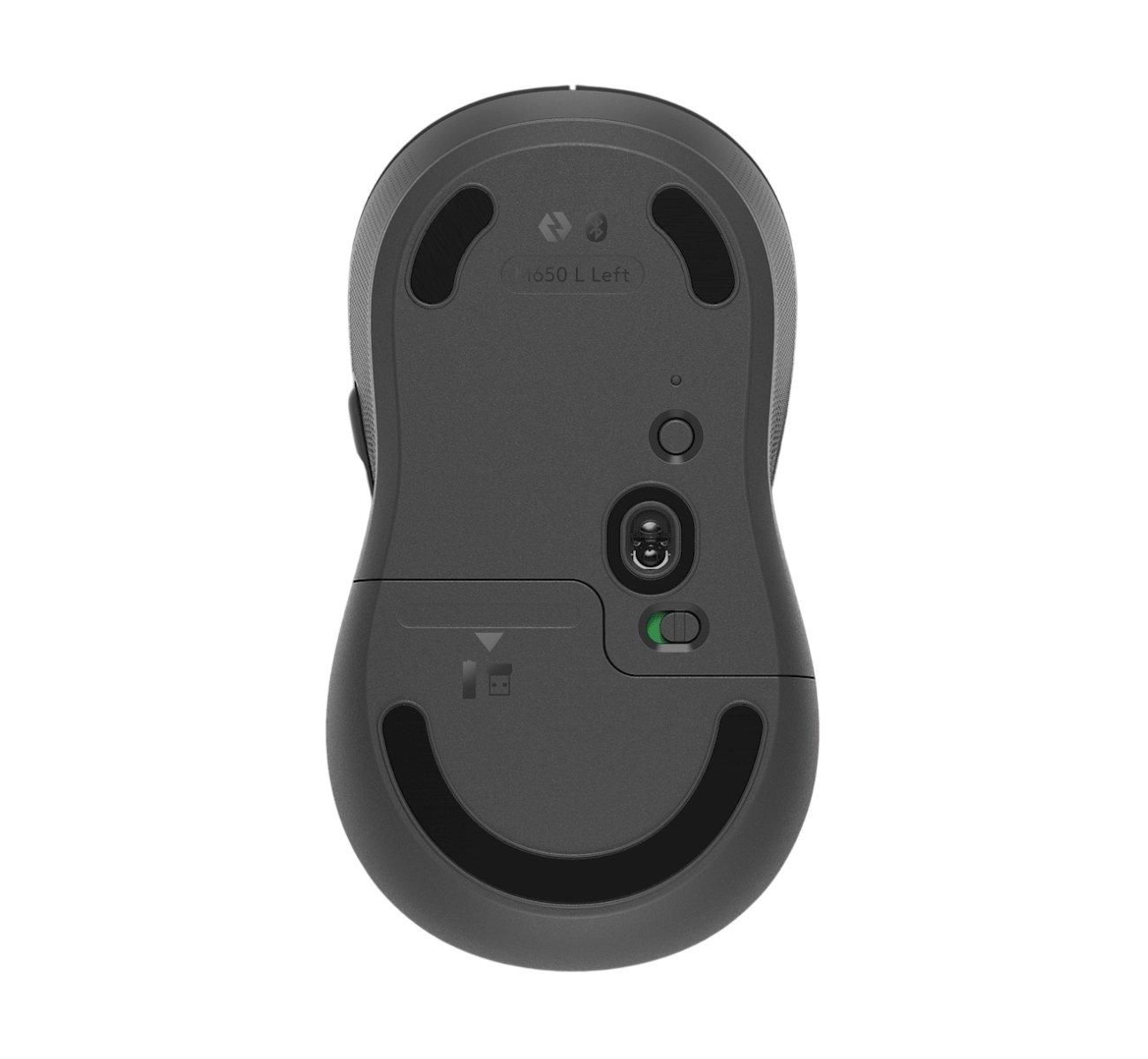 Logitech Signature M650 Wireless Mouse, Left-Handed, 4000 DPI, Optical Sensor - Grey