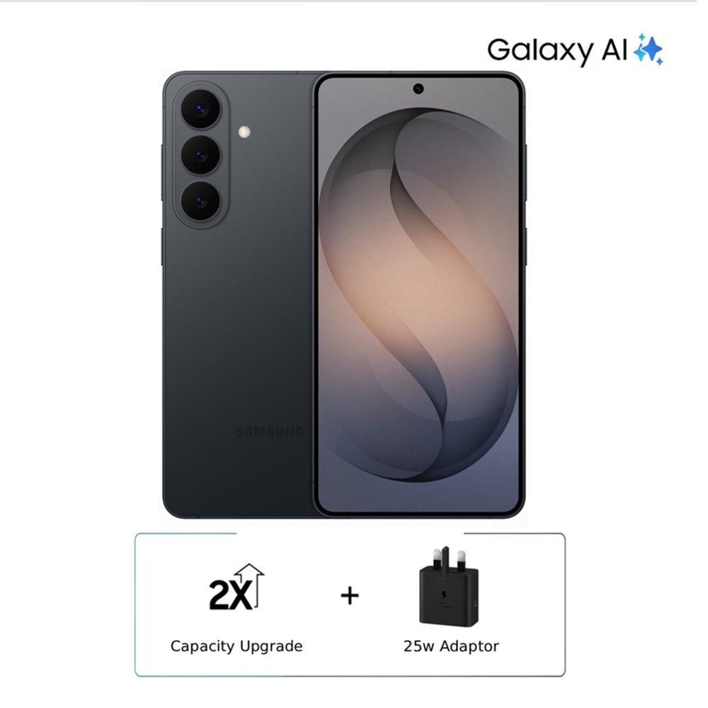 Pre Order Samsung S26+ 5G Phone, 6.7”, 12GB, 512GB (256x2) - Black