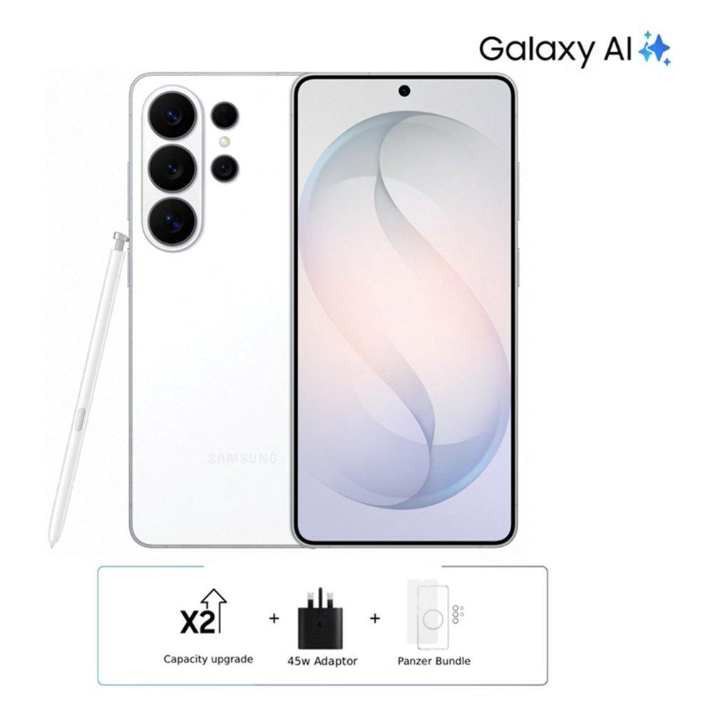 Pre Order Samsung S26 Ultra 5G Phone, 6.9”, 12GB, 512GB (256x2) - White