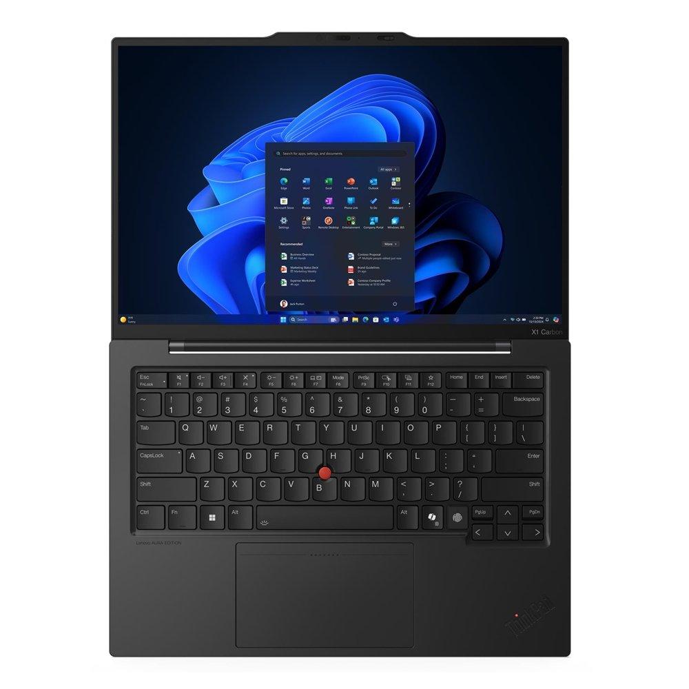 Lenovo ThinkPad X1 Carbon Gen 13 Laptop, Intel Core Ultra 7, 32GB, 1TB SSD, Integrated Intel Arc Graphics, 14" WUXGA, Windows 11 Pro, 21NS00L0GR - Black