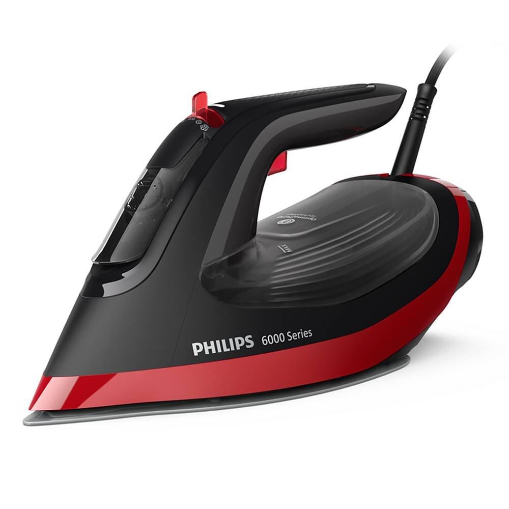 Philips 6000 Series Steam Iron, 2800 W, DST6130/46 - Black & Red.