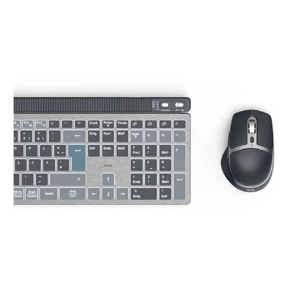 Hama Wireless Keyboard/Mouse Combo, D3173069 - Black/Grey