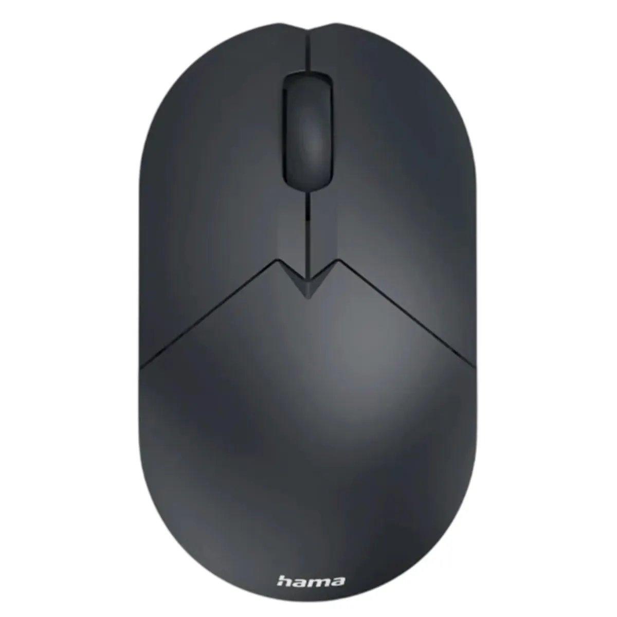 Hama WM-150 Mini Wireless Mouse, Optical, 3 Buttons, Silent Click, 2.4GHz, USB Receiver, 00173076 – Black