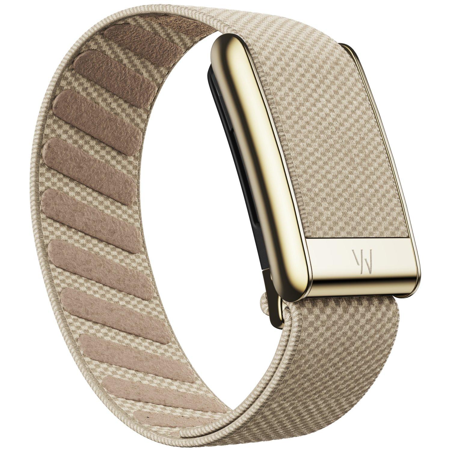 WHOOP 5.0 SuperKnit Luxe Band, Dune/Gold