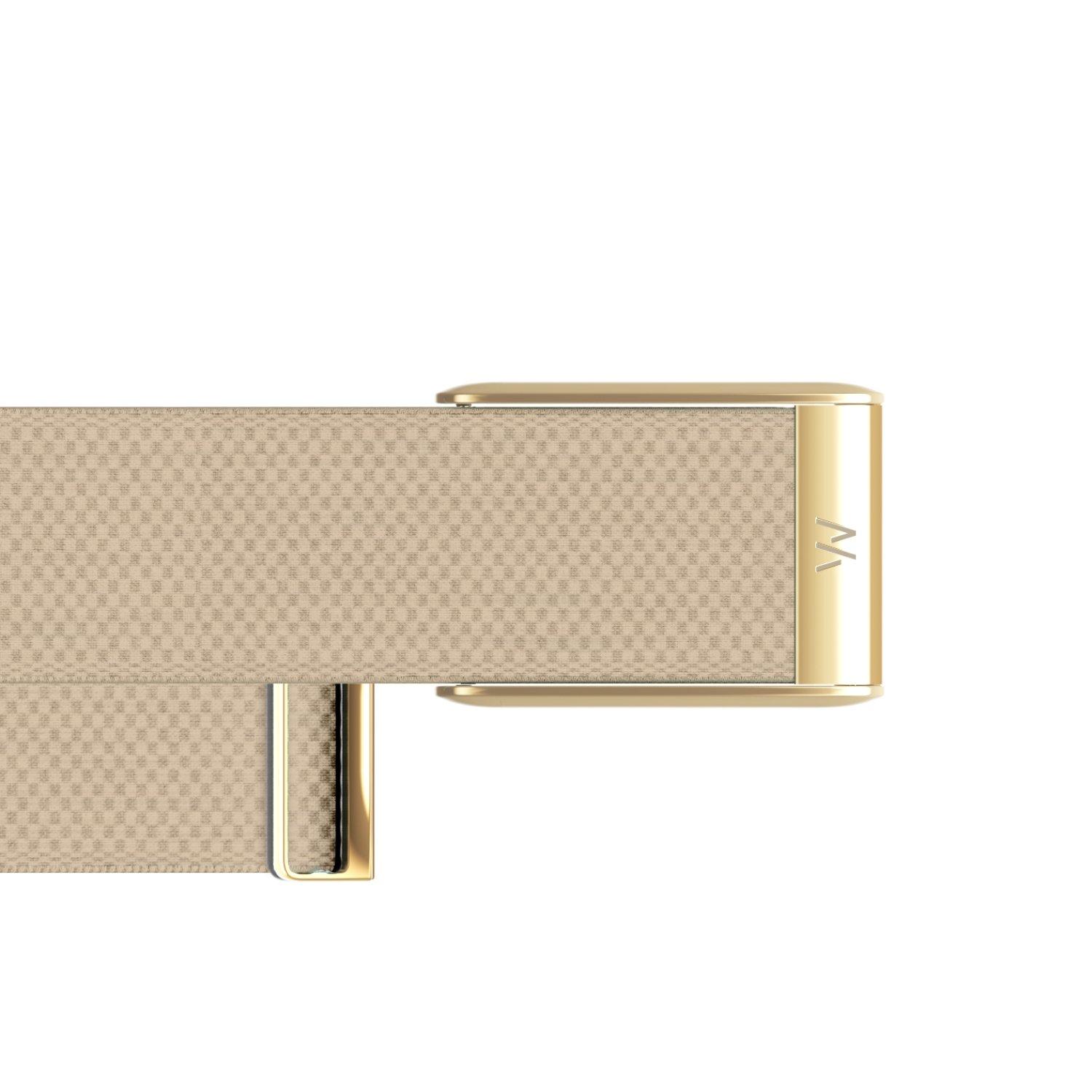 WHOOP 5.0 SuperKnit Luxe Band, Dune/Gold