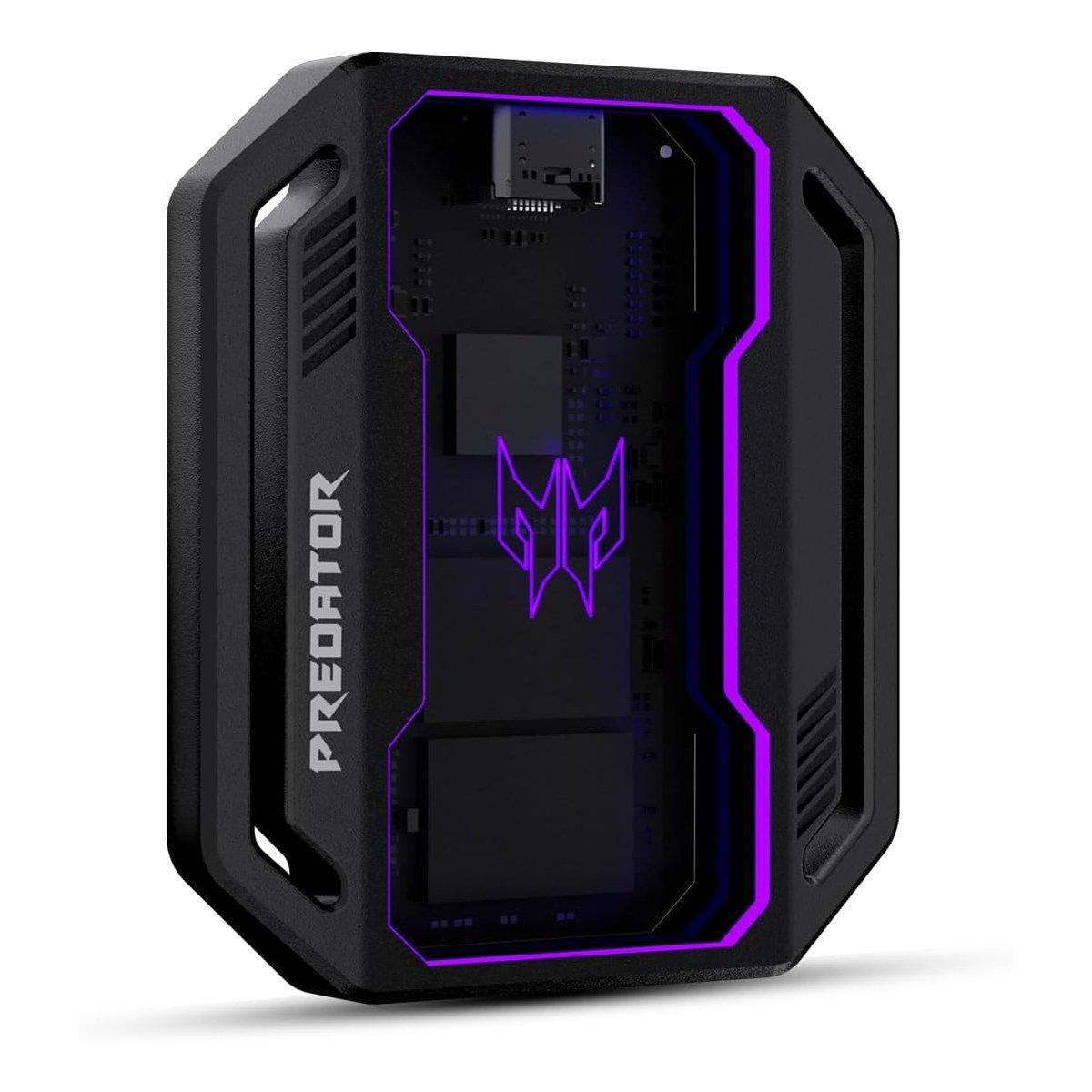 Acer Predator GP30 USB 3.2 Gen2x2 Portable SSD, 1TB, 2000 MB/s Read/Write, BL.9BWWR.125 – Black