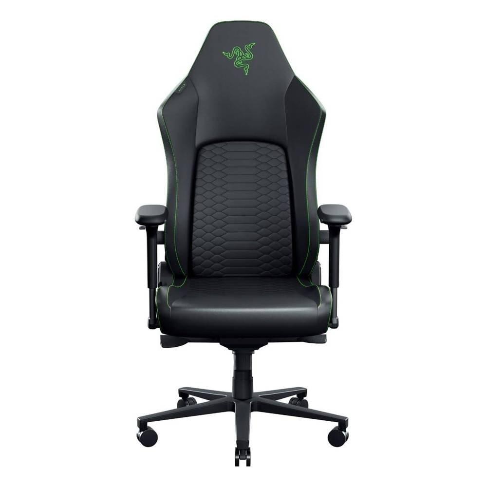 Razer Iskur V2 Gaming Chair, Adaptive 6D Lumbar Support, 4D Armrests, Memory Foam Head Cushion, RZ38-04900700-R3G1 – Black/Green
