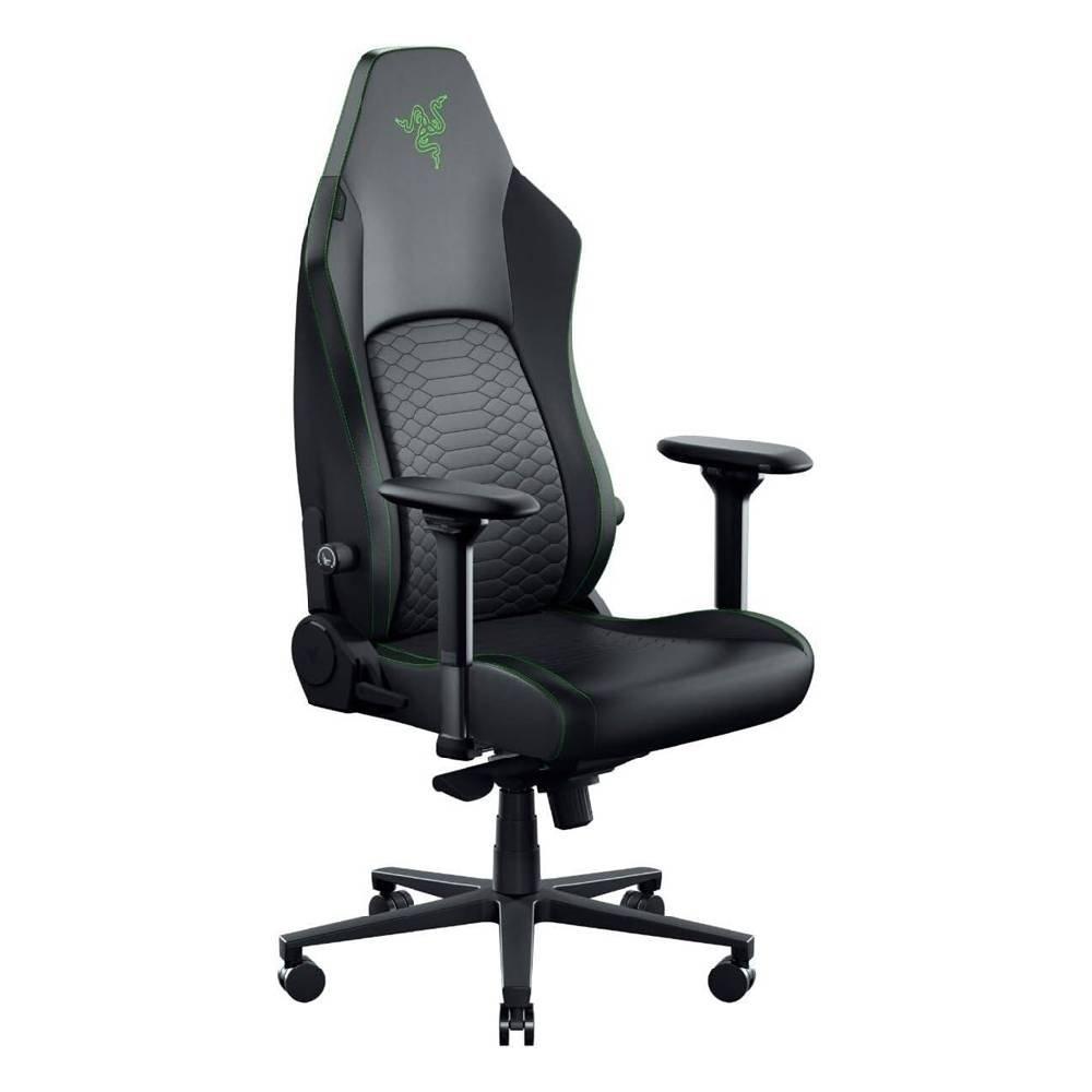 Razer Iskur V2 Gaming Chair, Adaptive 6D Lumbar Support, 4D Armrests, Memory Foam Head Cushion, RZ38-04900700-R3G1 – Black/Green