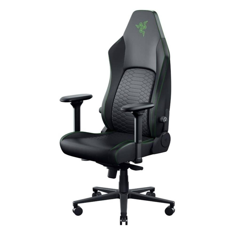 Razer Iskur V2 Gaming Chair, Adaptive 6D Lumbar Support, 4D Armrests, Memory Foam Head Cushion, RZ38-04900700-R3G1 – Black/Green