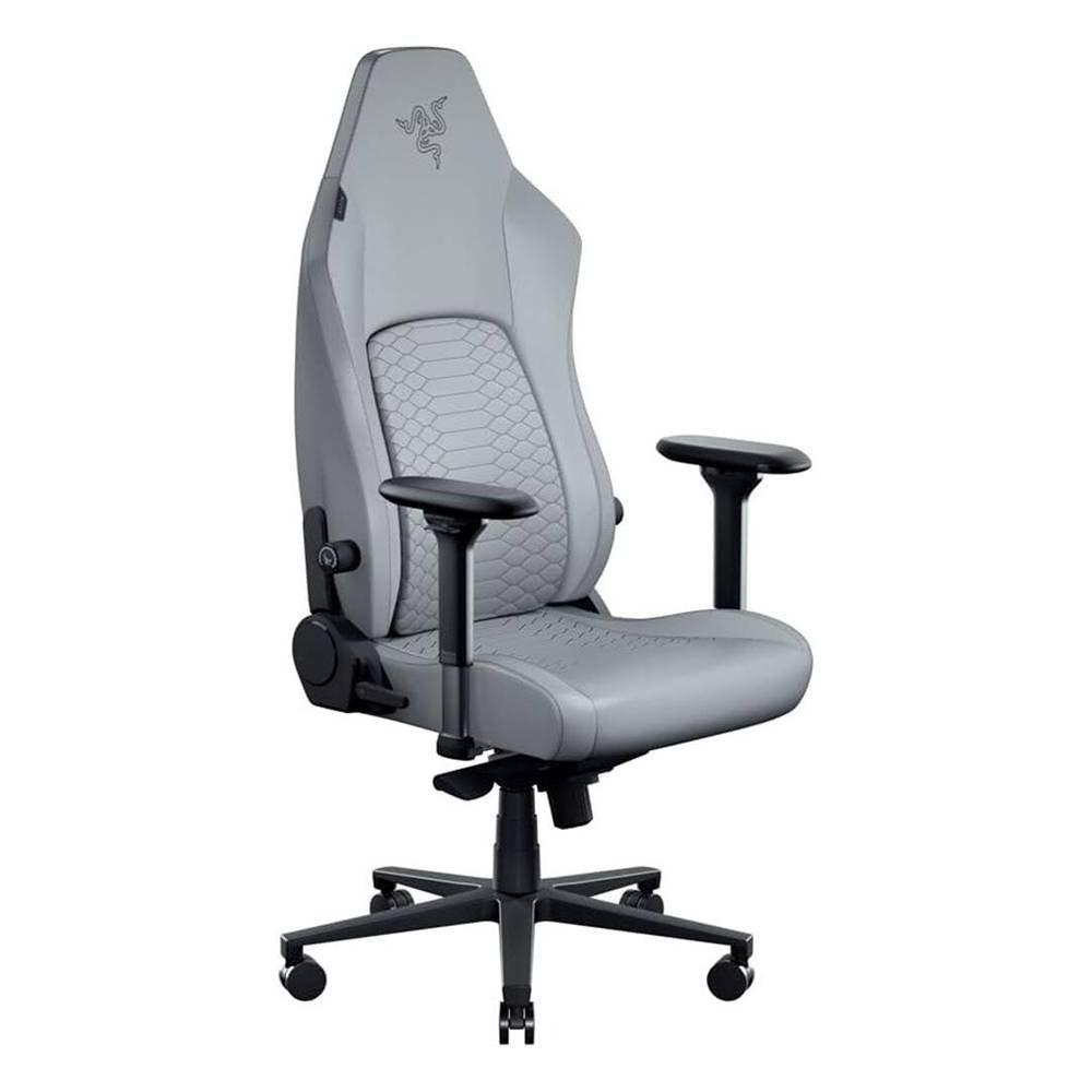 Razer Iskur V2 Gaming Chair, Adaptive 6D Lumbar Support, 4D Armrests, Memory Foam Head Cushion, RZ38-04901000-R3G1 – Light Grey