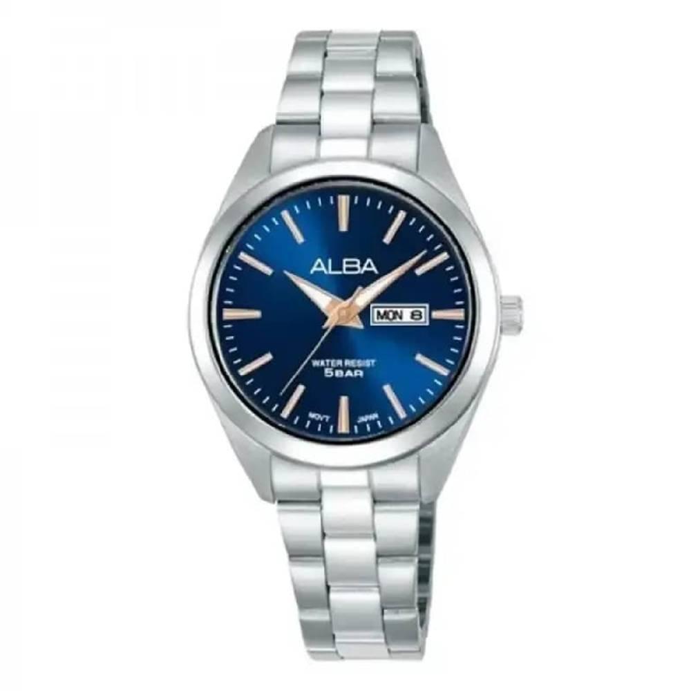 Alba Women's Watch 30mm Silver Dial Stainless Steel Strap, SET AN8117X1 - Silver