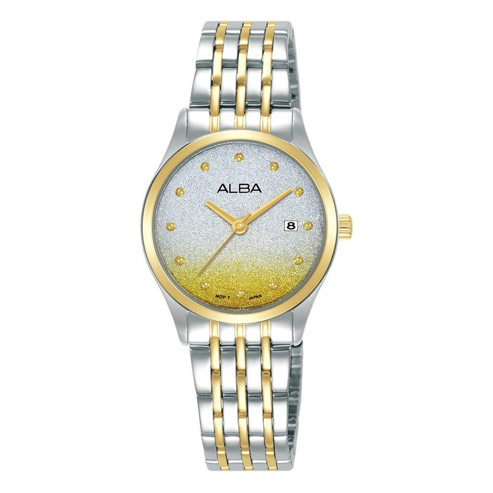 Alba Fashion Women’s Watch, Analog, 26.5mm, Stainless Steel – Gold/Silver.