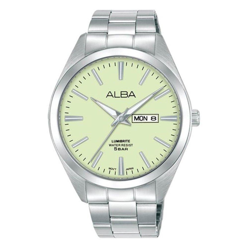 Alba Casual Men’s Watch, Analog, 41mm, Stainless Steel, SET AJ6211X1 - Silver