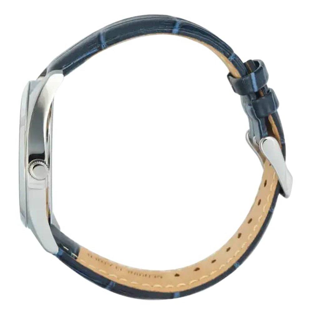 ساعة ألبا كاجوال للرجال، انالوج، 41 مم، سوار من الجلد - أزرق