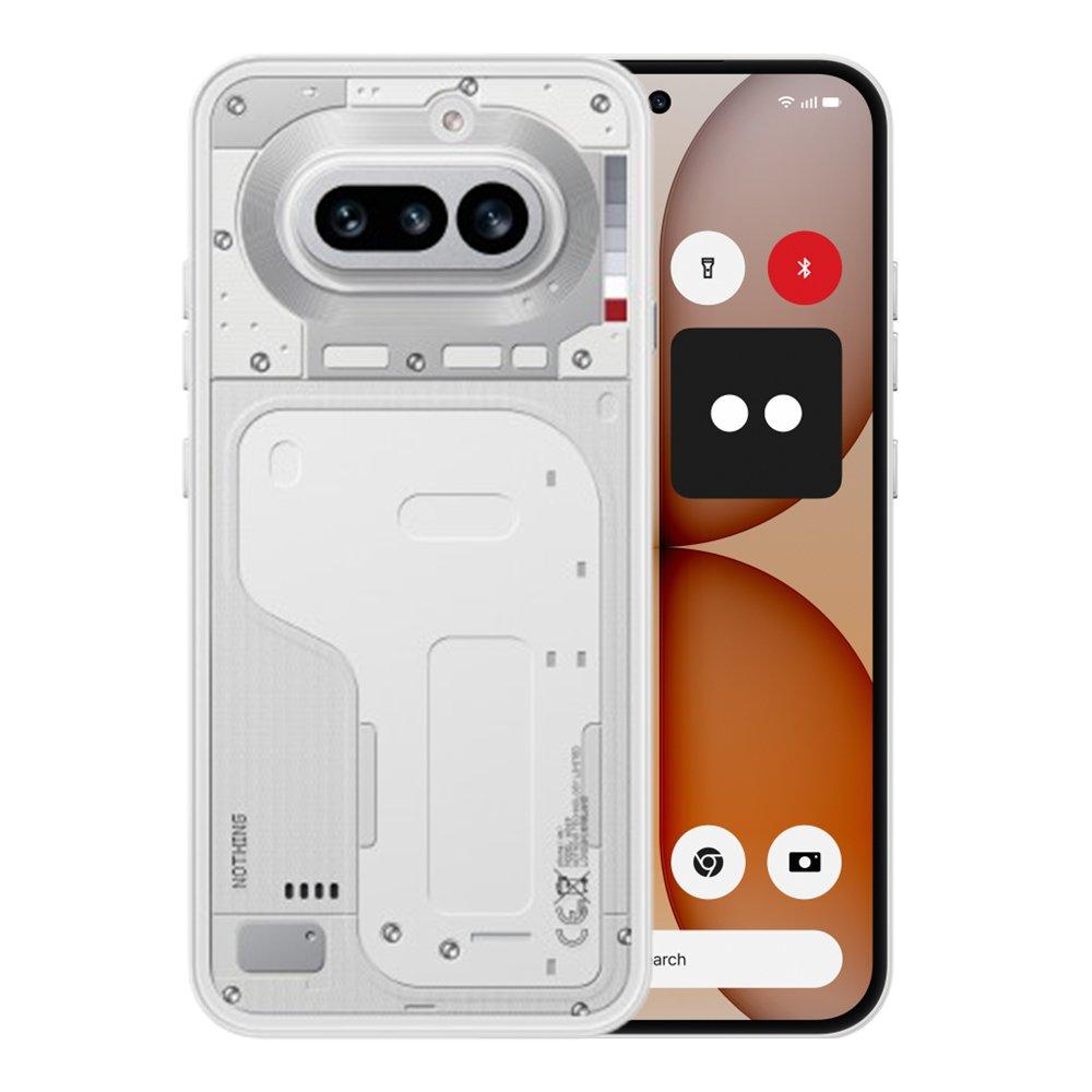 Nothing Phone 4a, Snapdragon 7s Gen 4, 12GB RAM, 256GB, 6.78-Inch AMOLED Display – White + Nothing CMF Buds 2 Wireless Earbuds - Dark Grey