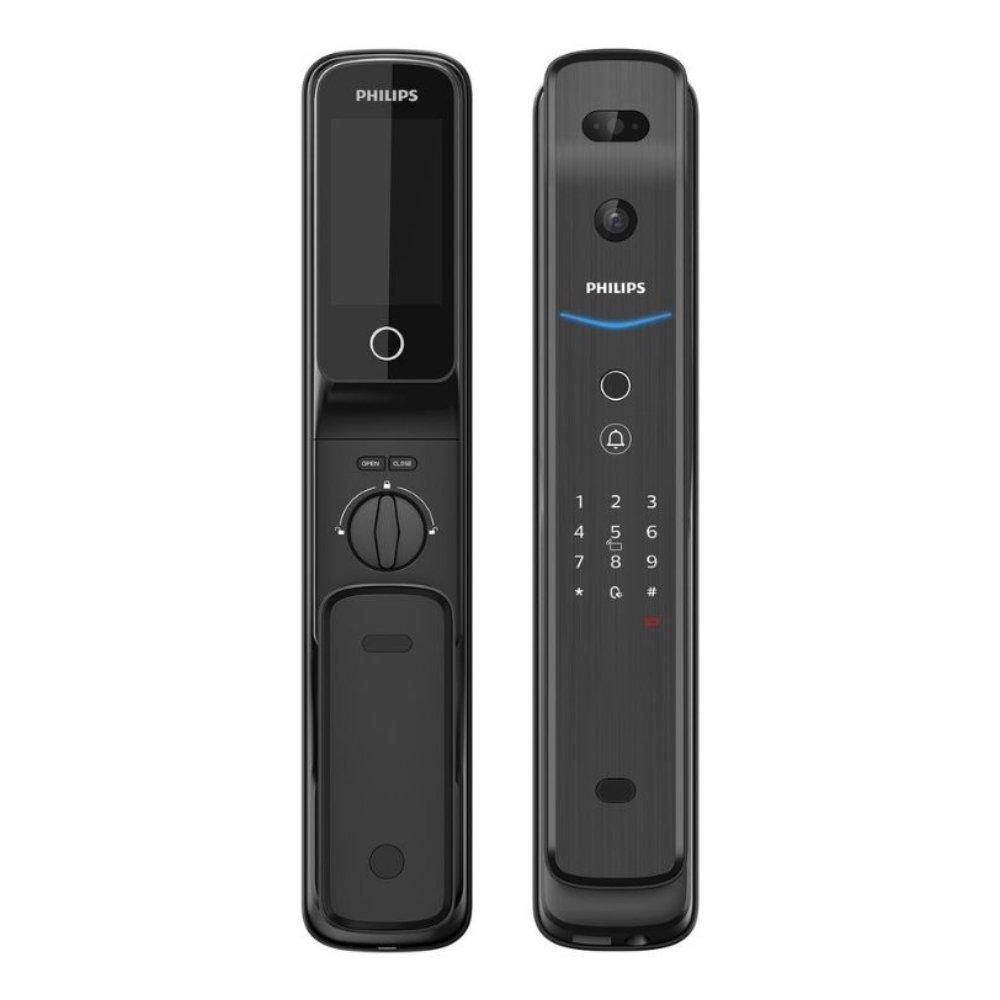 Philips 7000 Series Facial Recognition Smart Door Lock, Face Id, DDL709-FVP-7HWS- Black
