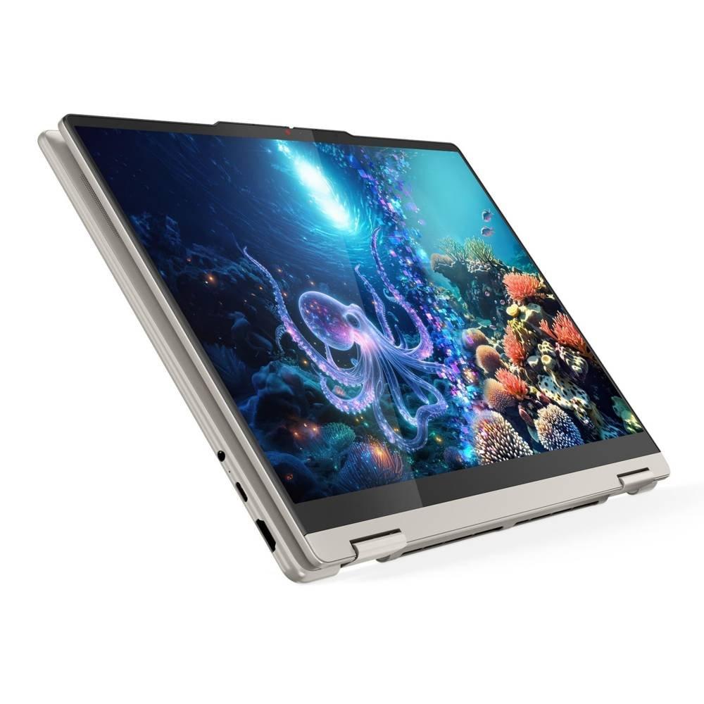 Lenovo Yoga 7  2-in-1, AMD Ryzen AI 7 350 Processor, 16GB Memory, 1TB SSD, 70Wh Battery, Windows 11 Home, HDMI 2.1, USB-A, USB-C, MicroSD card reader, 5.0MP camera, 14 WUXGA , 83JR0095AX- Seashell