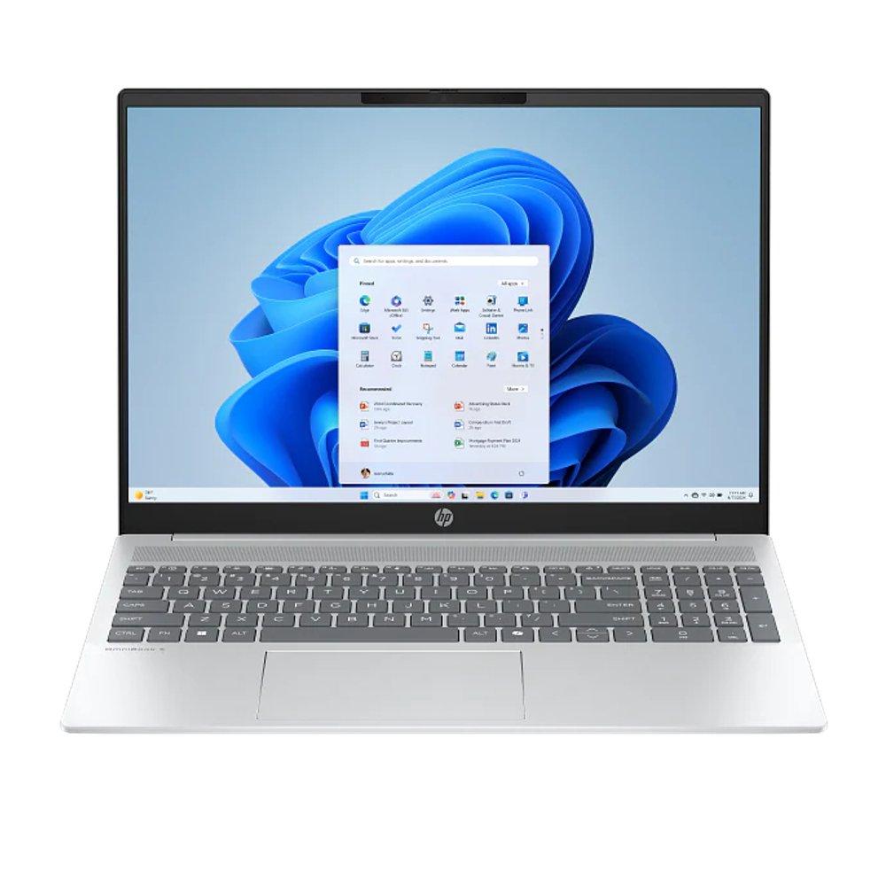 HP Laptop, AMD Ryzen 7, 16 GB RAM, 512 SSD, Integrated AMD Radeon Graphics, 15.6 Inch, Windows 11 Home, 15-FC0065NE - Silver