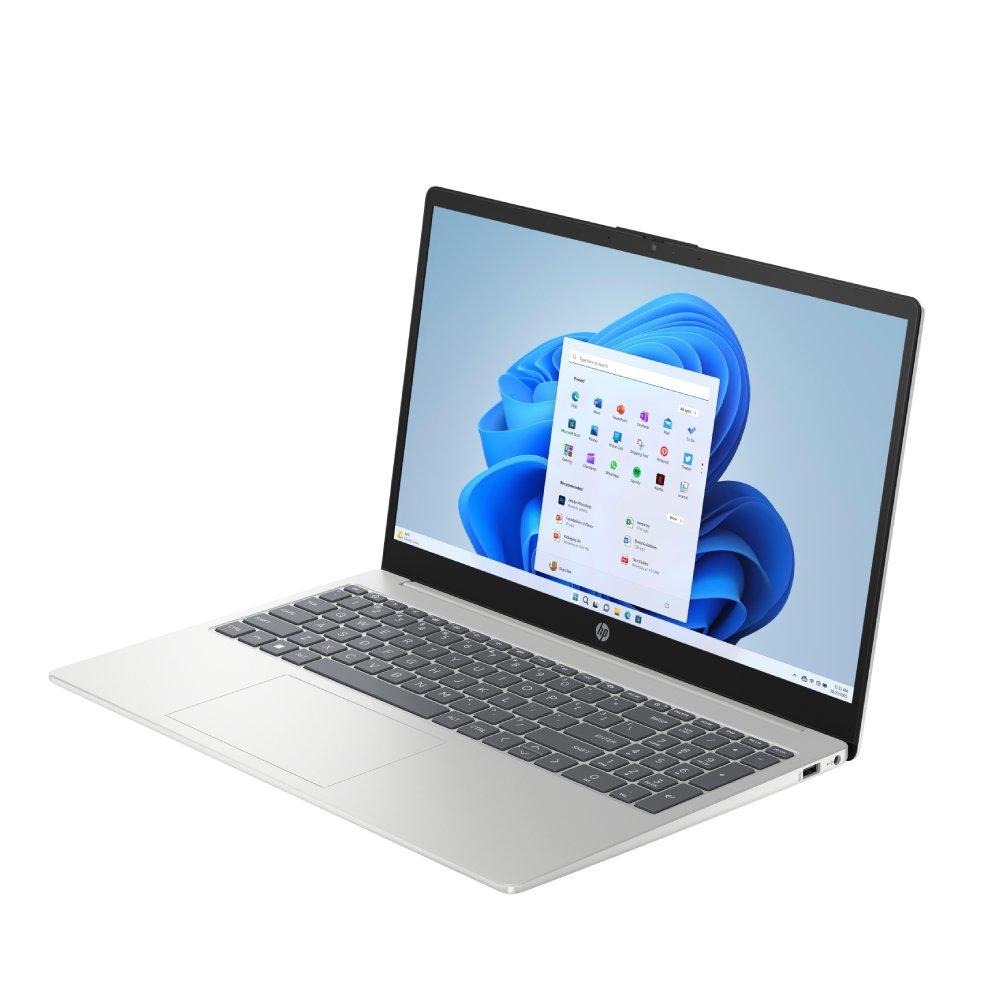 HP Laptop, AMD Ryzen 7, 16 GB RAM, 512 SSD, Integrated AMD Radeon Graphics, 15.6 Inch, Windows 11 Home, 15-FC0065NE - Silver  