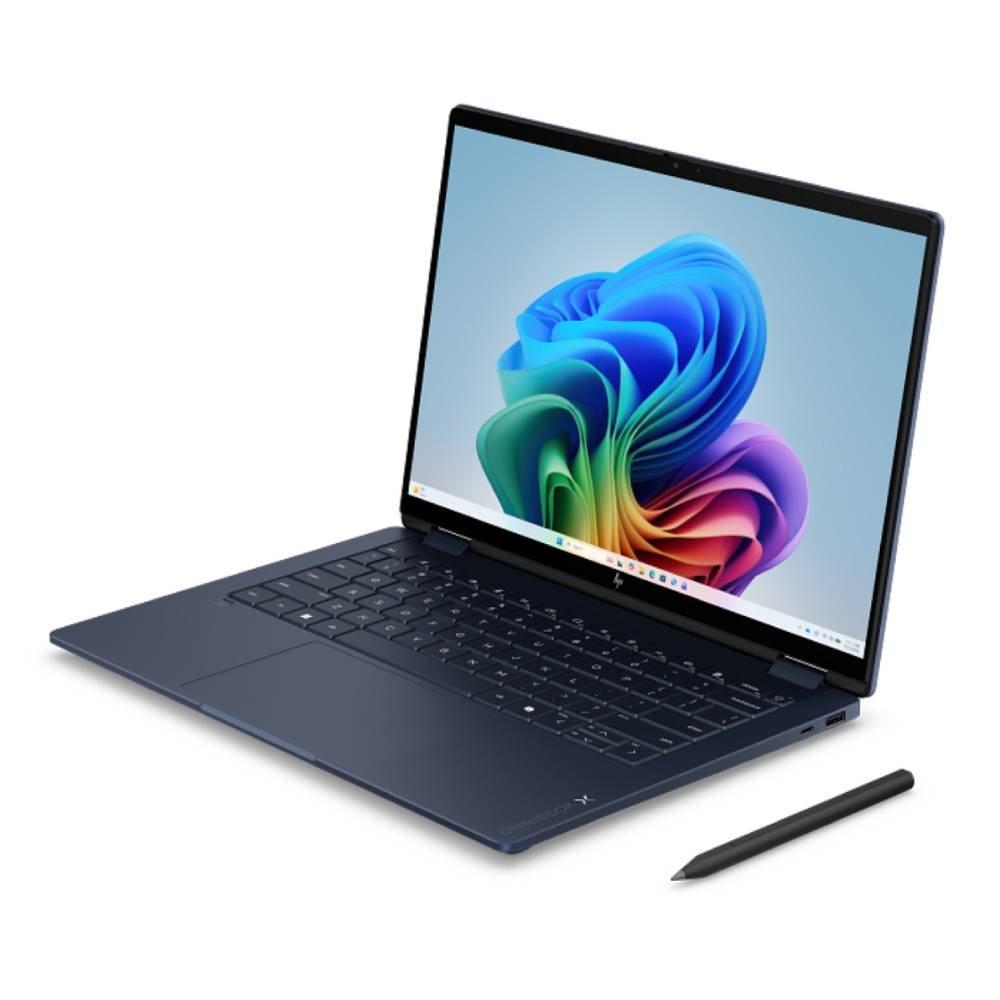 HP OmniBook X Flip 2-in-1 Convertible Next Gen AI Laptop, AMD Ryzen AI 5, 16GB RAM, 512GB SSD, AMD Radeon, 14-Inch Touch Screen, Windows 11 Home, 14-KC0004NE - Blue
