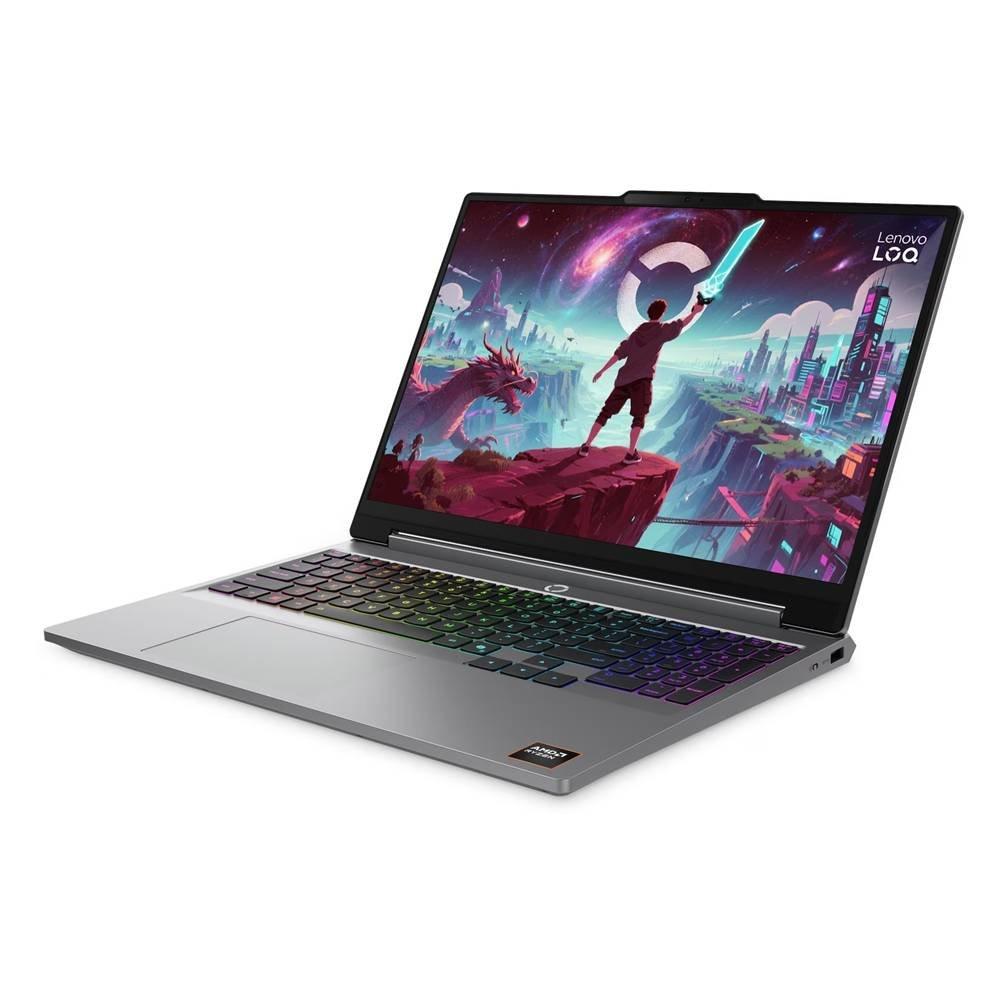 Lenovo LOQ Gaming Laptop,  15”, AMD Ryzen 7, 16GB RAM, 512GB SSD, NVIDIA GeForce RTX 5060, Windows 11 Home, 83TN0018AX- Grey