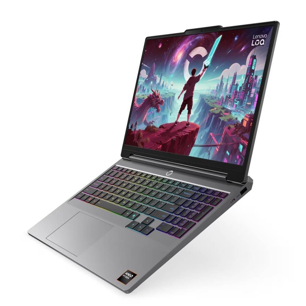 Lenovo LOQ Gaming Laptop,  15”, AMD Ryzen 7, 16GB RAM, 512GB SSD, NVIDIA GeForce RTX 5060, Windows 11 Home, 83TN0018AX- Grey