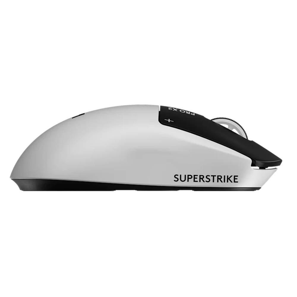 Logitech G PRO X2 Superstrike Lightspeed Wireless Gaming Mouse, 910-007777 - White