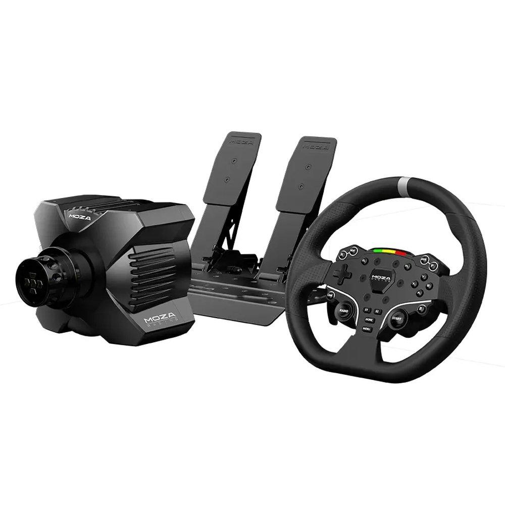 MOZA R3 Racing Wheel and Pedals for PC, RS074 - Black