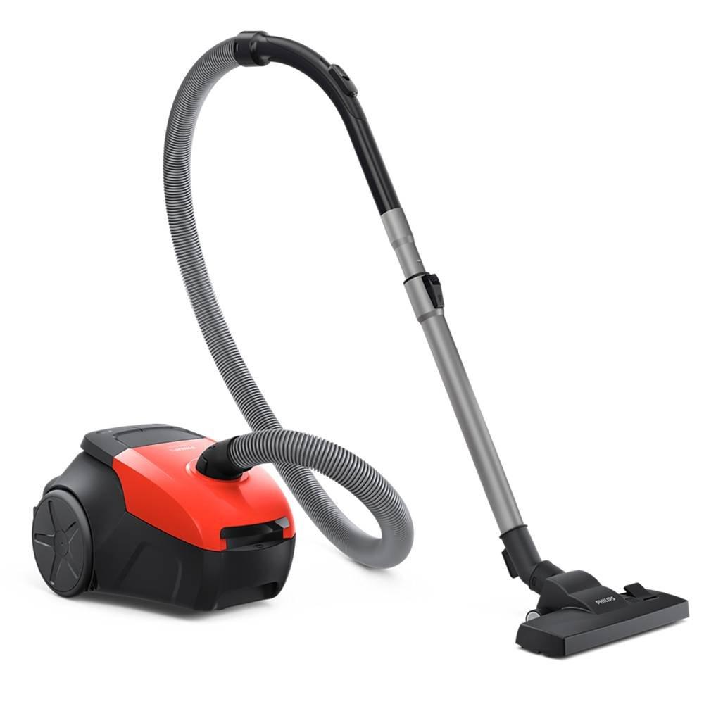 Philips 3L Canister Vacuum Cleaner, 1800W – Black/Red