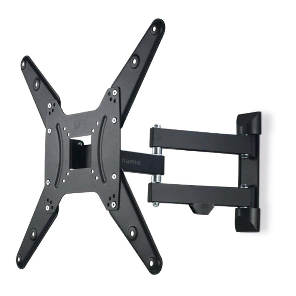 Hama TV Wall Bracket, Swivel Tilt Pull-Out, 32–65 Inch, Up to 25kg, VESA 400×400, 00220824 – Black