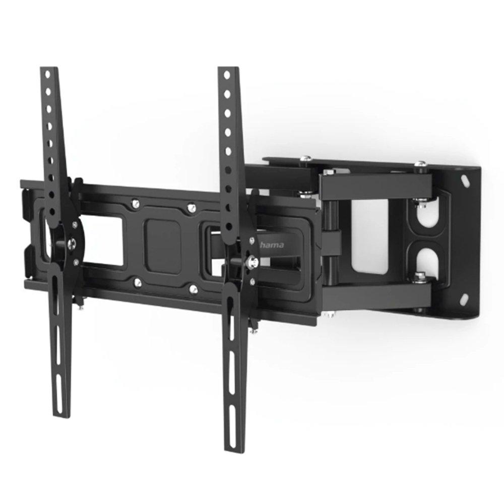 Hama TV Wall Bracket, Swivel Tilt Pull-Out, 32–65 Inch, Up to 40kg, VESA 400×400, 00220830 – Black