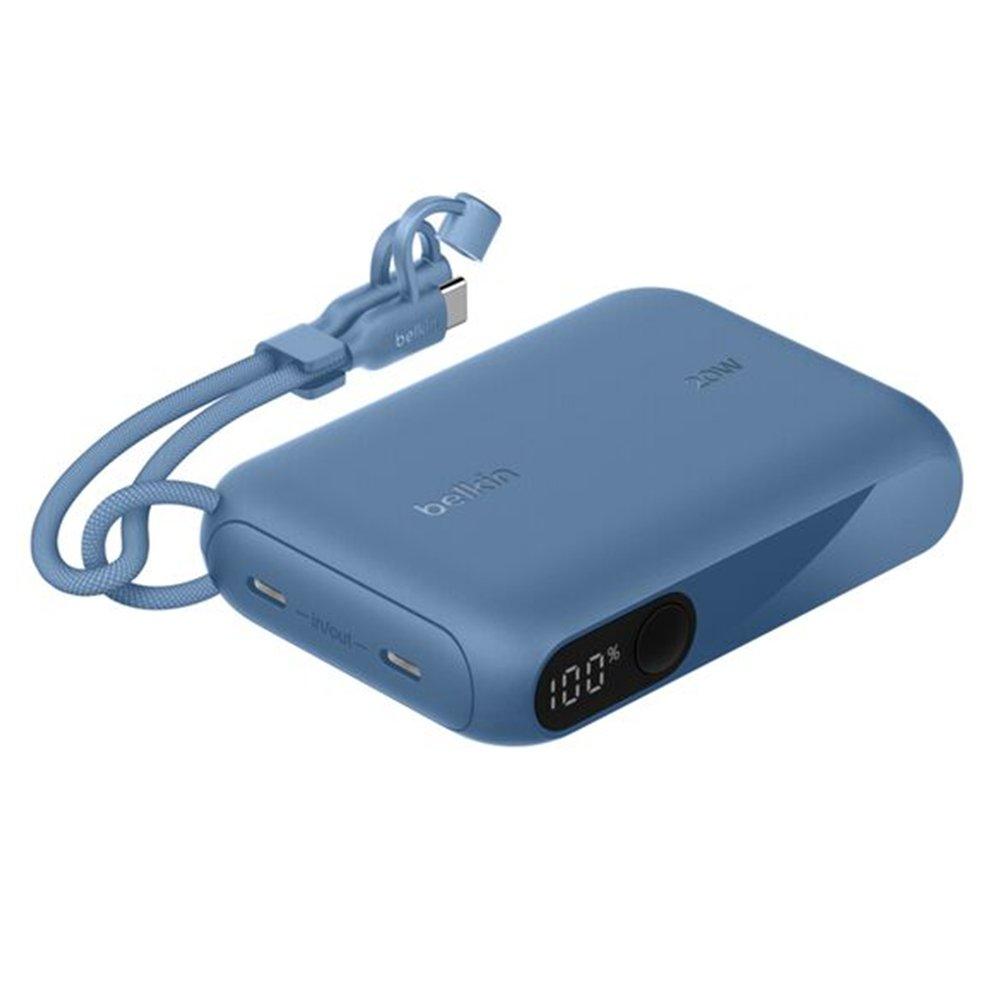 Belkin 10K 20W Power Bank with Display – Blue Split it your way
