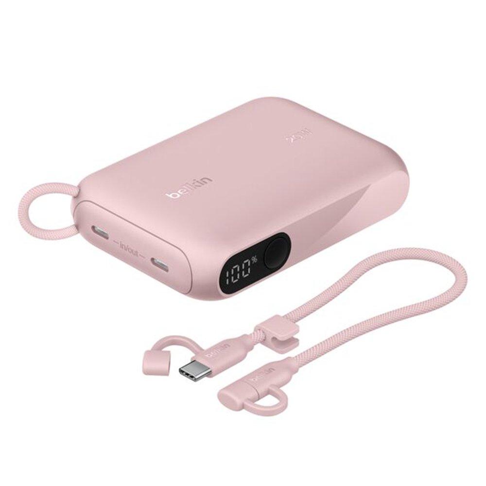 Belkin 10K 20W Power Bank with Display – Pink