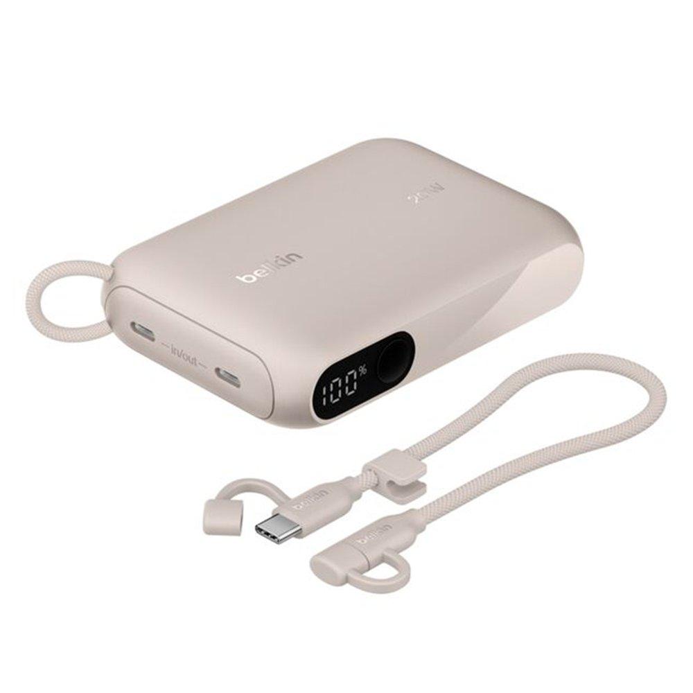 Belkin 10K 20W Power Bank with Display – Sand