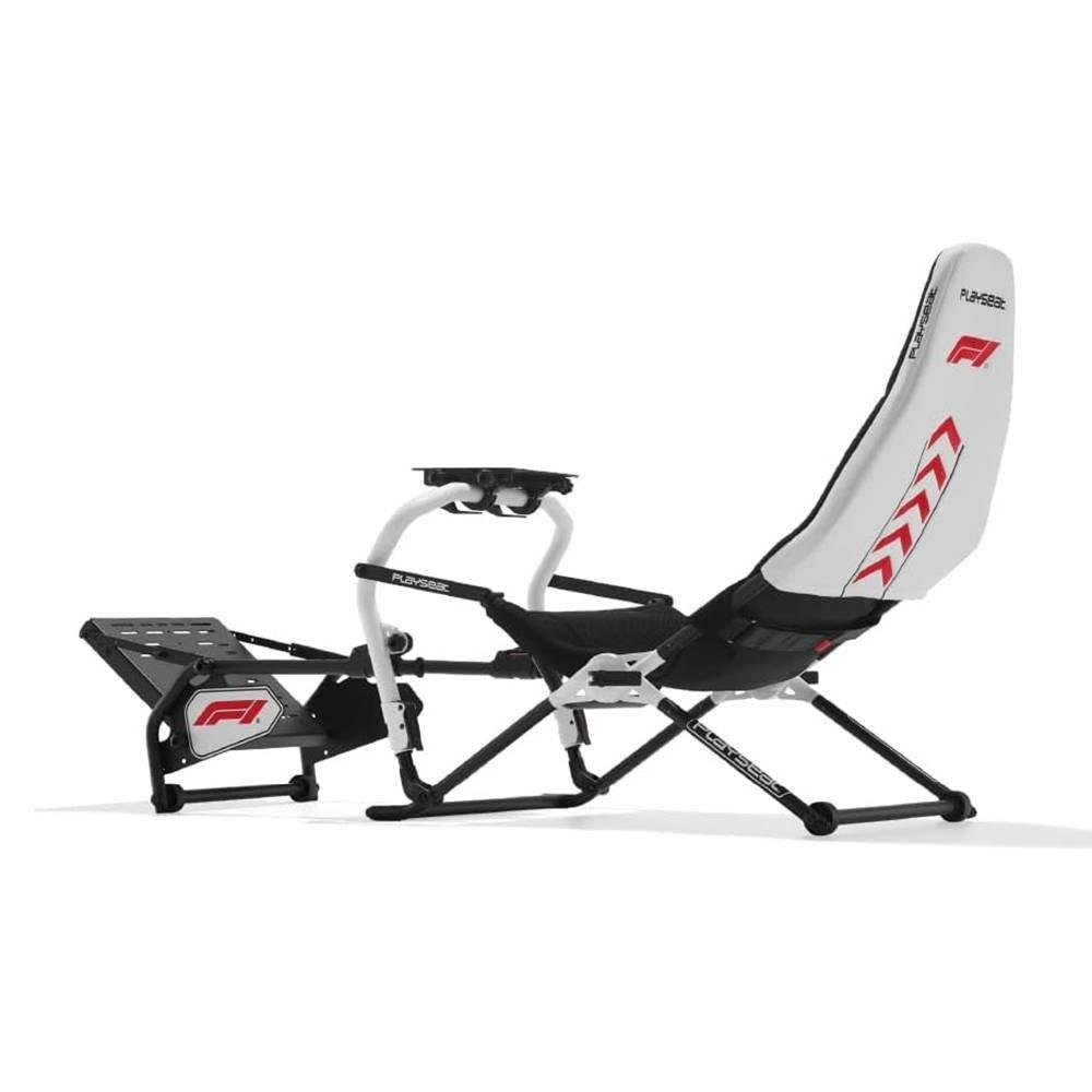 PlaySeat Challenge DD F1 Edition Foldable and Adjustable Metal Gaming Sim Racing Cockpit, FO00336 - Black & White