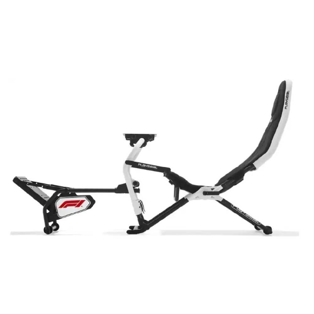 PlaySeat Challenge DD F1 Edition Foldable and Adjustable Metal Gaming Sim Racing Cockpit, FO00336 - Black & White