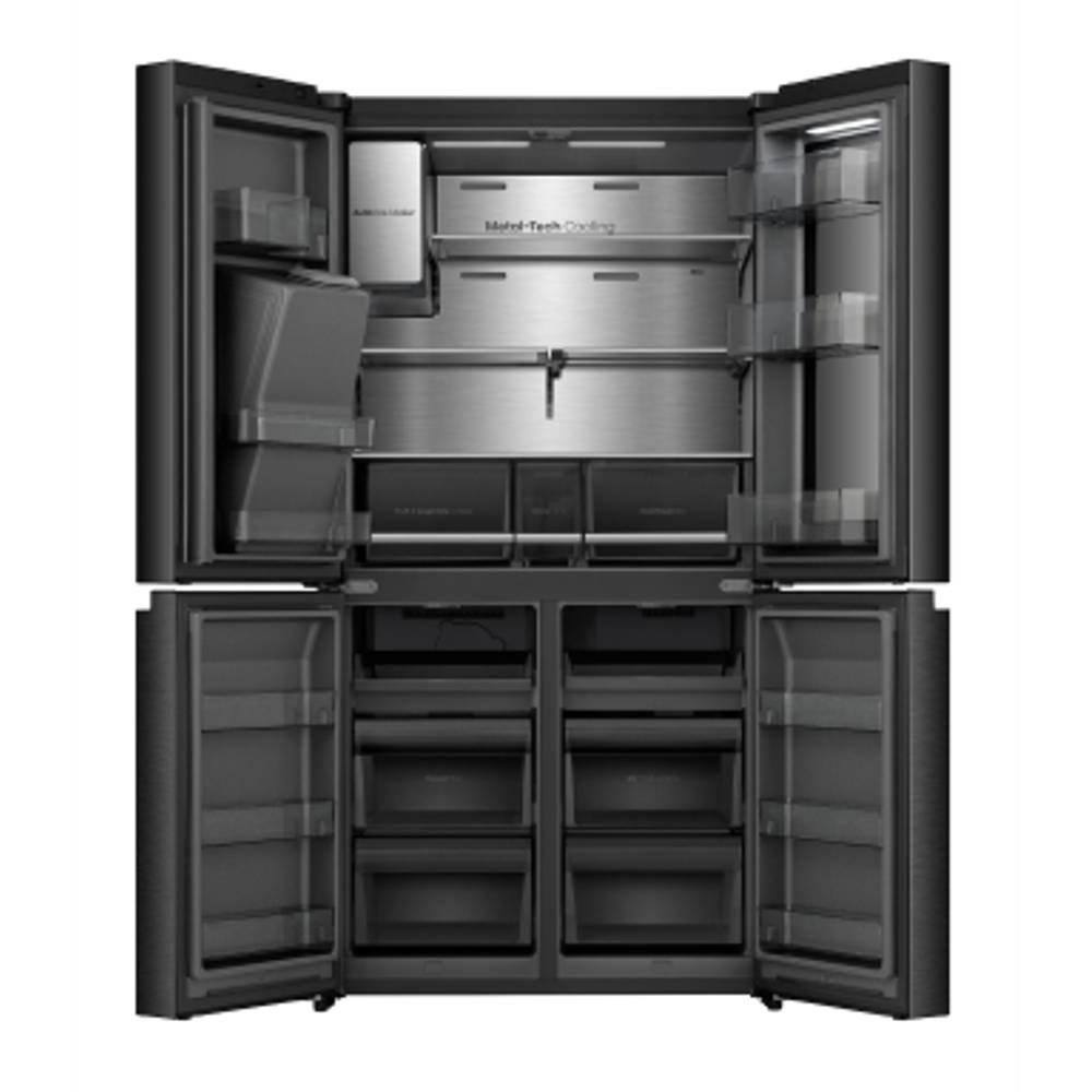 Hisense Four Door Refrigerator, 615 L, 21.7CFT, RQ9P780TTB1 - Black
