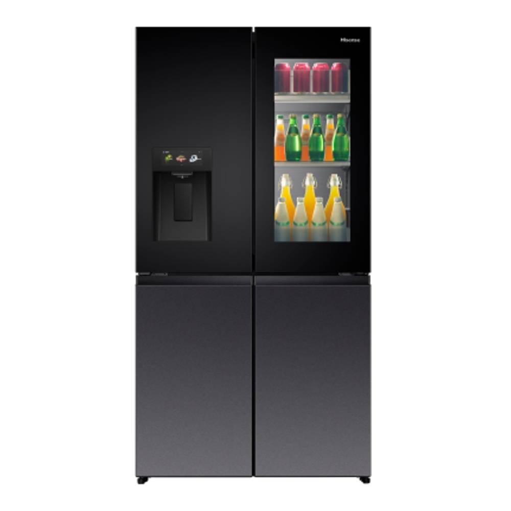 Hisense Four Door Refrigerator, 615 L, 21.7CFT, RQ9P780TTB1 - Black