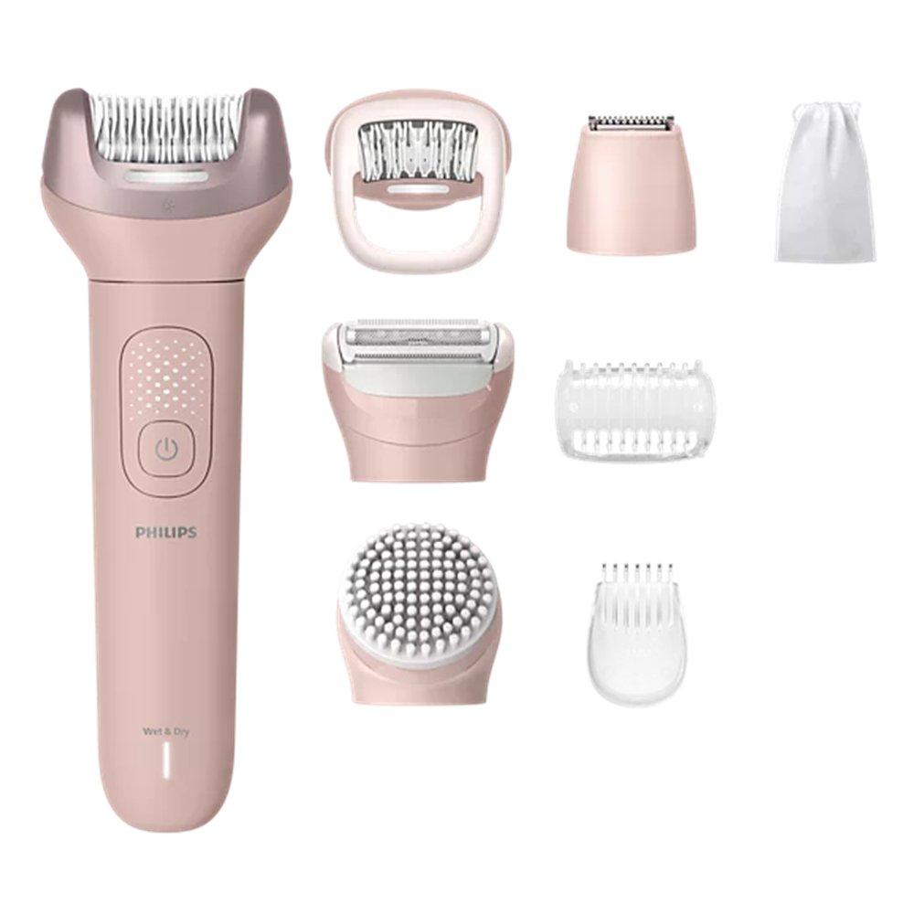 Philips Epilator Series 9000 Wet & Dry Cordless Epilator, BRE719/00 - Pink
