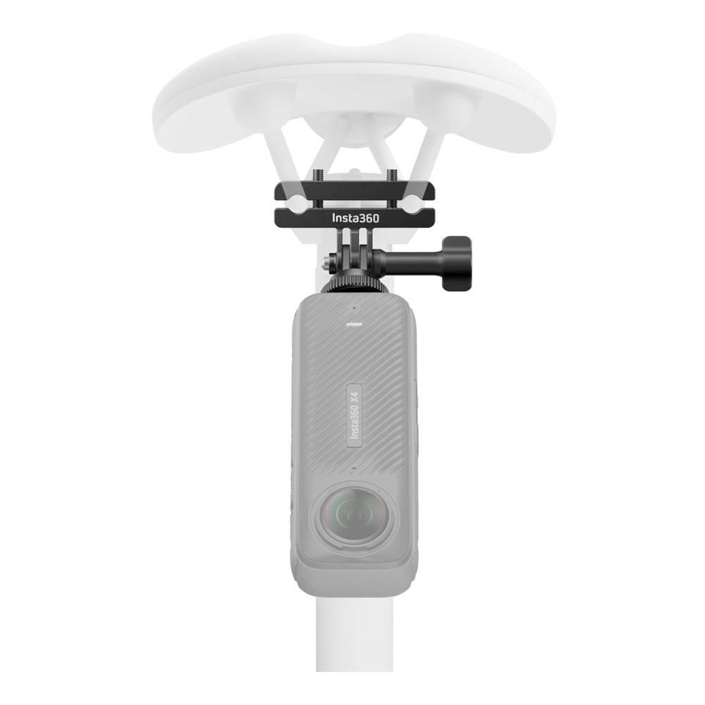 Insta 360 Bike Seat Rail Mount, High-Strength Aluminum Construction, I04CINSCAVP- Black