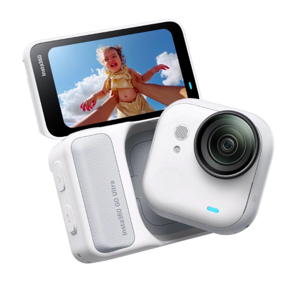 Insta360 GO Ultra Action Camera, 4k, I04CINSABEAW - White Split it your way